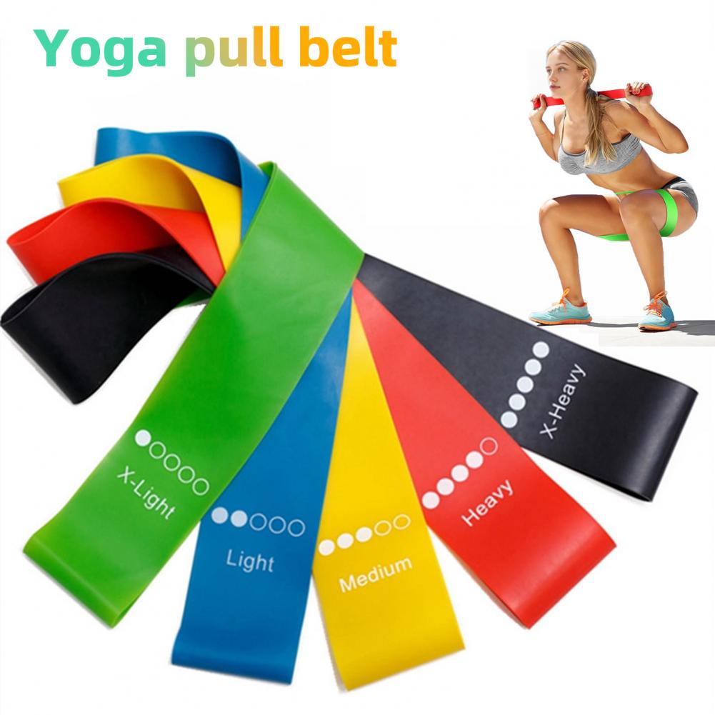 Yoga Resistance Rubber Bands Indoor Outdoor Fitness Equipment 0.35mm
